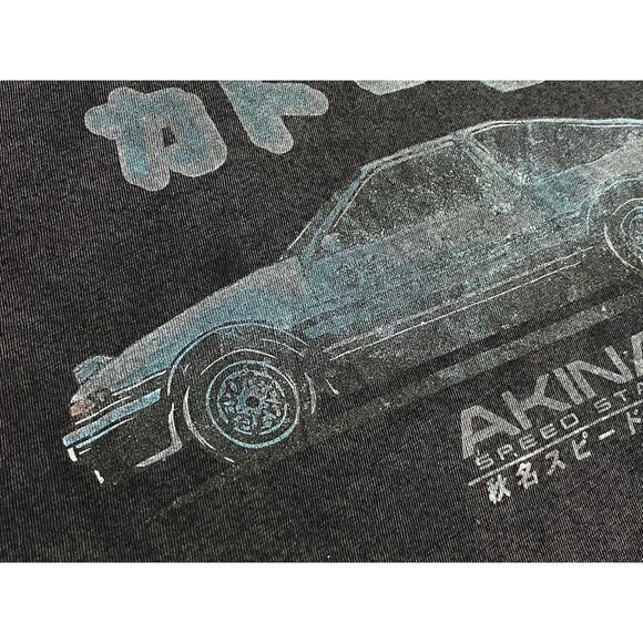 INITIAL D Anime Shirt by Catori Co. Size Large Graphic Tee with Fade Effect - Picture 8 of 11